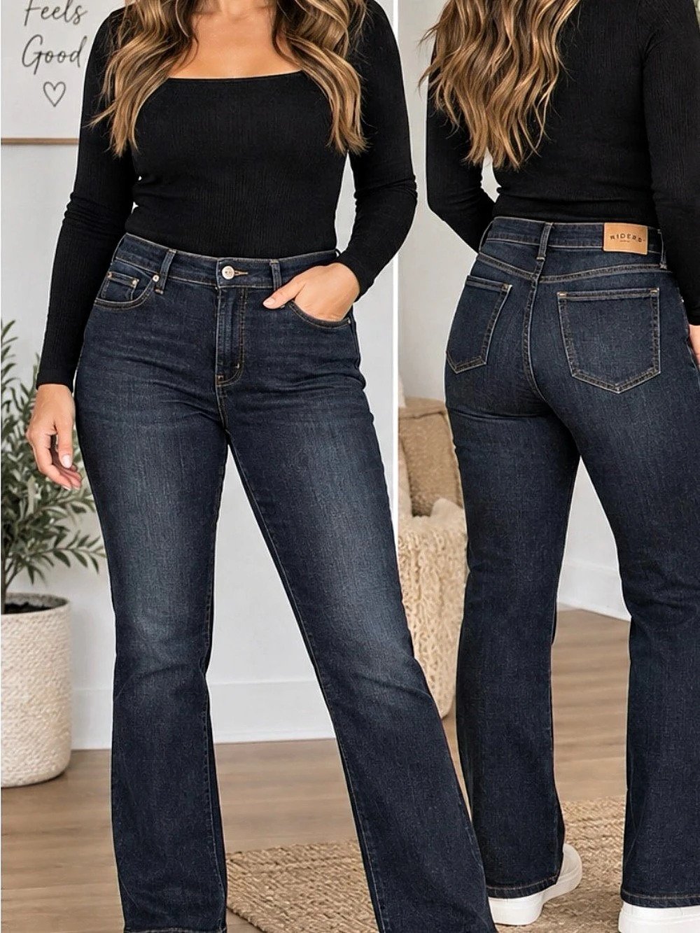 17/18 w Riders by Lee Classic Bootcut Jeans Women's Waist 16 Petite Blue